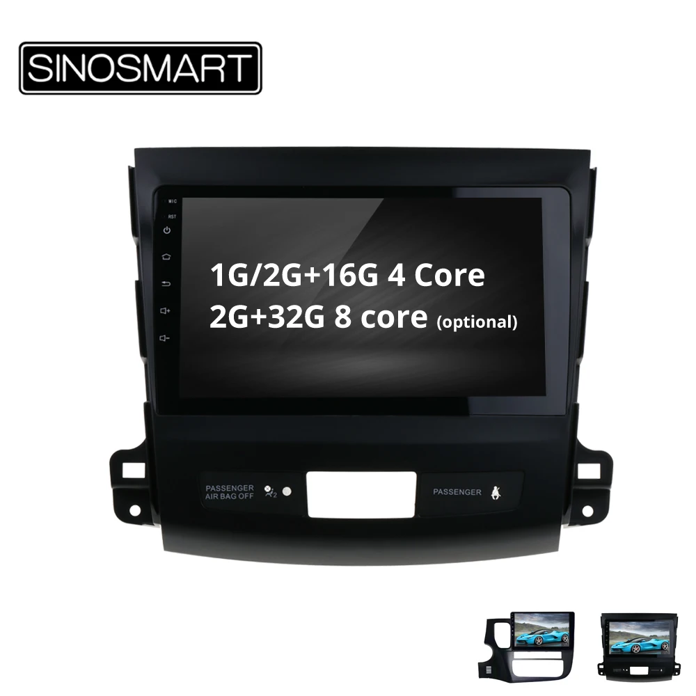 

SINOSMART 4/8 core CPU, 2G RAM Android 8.1 Car GPS Navigation for Mitsubishi Outlander/Peugeot 4007/Citroen C-Crosser