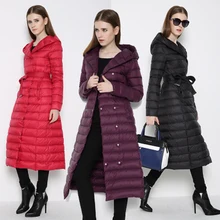 SoftFox новейшая зимняя куртка-пуховик на утином пуху, женское длинное пальто, парки, теплая одежда с капюшоном, длинный рукав, высокое качество