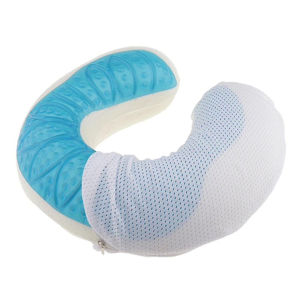 Gel Cool Neck Shoulder Headrest Pillow + Coccyx Orthopedic Car Seat Cushion