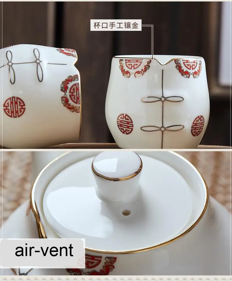 Набор из 5 предметов, изящный чайный сервиз из костяного фарфора, novalty design китайская живопись, десертные чашки для полудня, украшение дома, чайный сервиз для кунг-фу