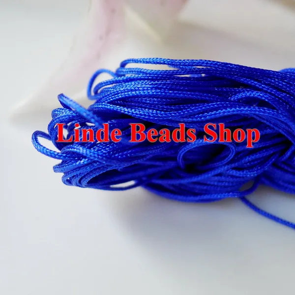 

free shipping 1.5mm thread cord shamballe rope blue Waxed Bead Cord fit shamballe bracelet&necklace string 10x24meter
