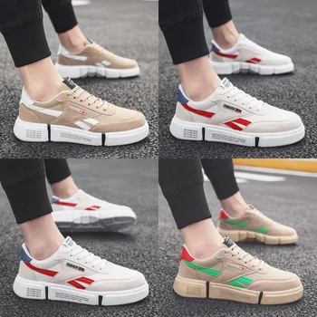 

Spring and Summer 2019 new classic men's shoes trend fashion breathable comfortable wild lace up men's casual canvas shoes