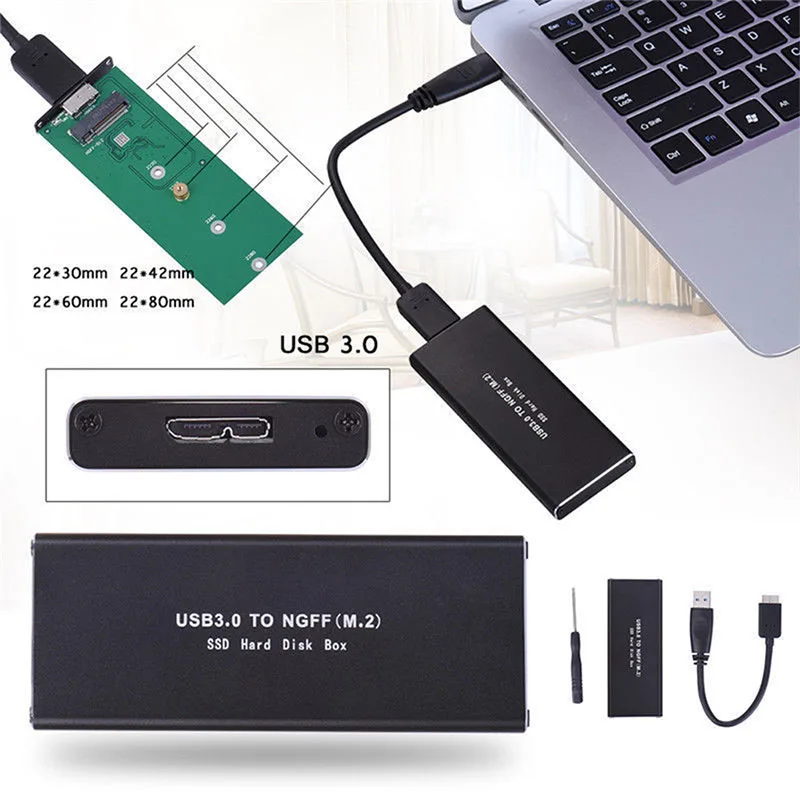 30*50 мм mSATA для USB 3,0 SSD корпус Внешний HD жесткий диск коробка для хранения Чехол адаптер для KingSpec Kingdian mSATA SSD