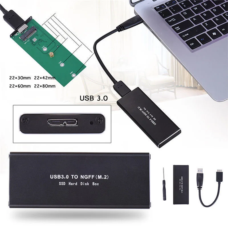 30*50 мм mSATA для USB 3 0 SSD корпус Внешний HD жесткий диск коробка хранения Чехол адаптер