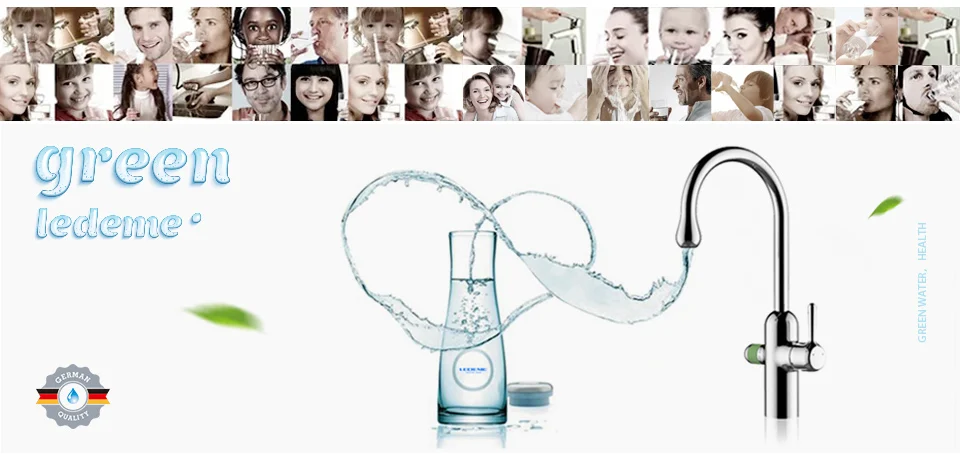 LEDEME Brass Chrome plated Kitchen Faucet Single Spout Drinking Water Filter Kitchen Faucet Tap for Kitchen Sink Faucet L4030-2 double bowl kitchen sink