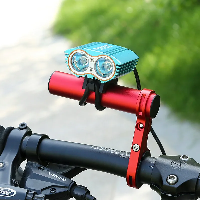 Bicycle Accessories Bicycle Handlebar Extender Bicycle Flashlight Holder Handlebar Extender Cycling Bike Frame Double Extension Mount Holder For Bike Light