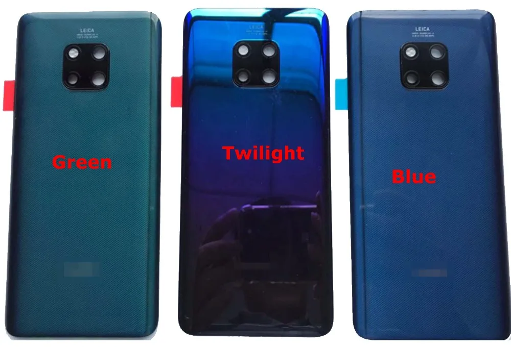 Оригинальная новая 6,3" для huawei Коврики 20 Pro LYA-AL00 LYA-L09 LYA-L29 Стекло задняя дверь Корпус Батарея дверь задняя крышка+ клей