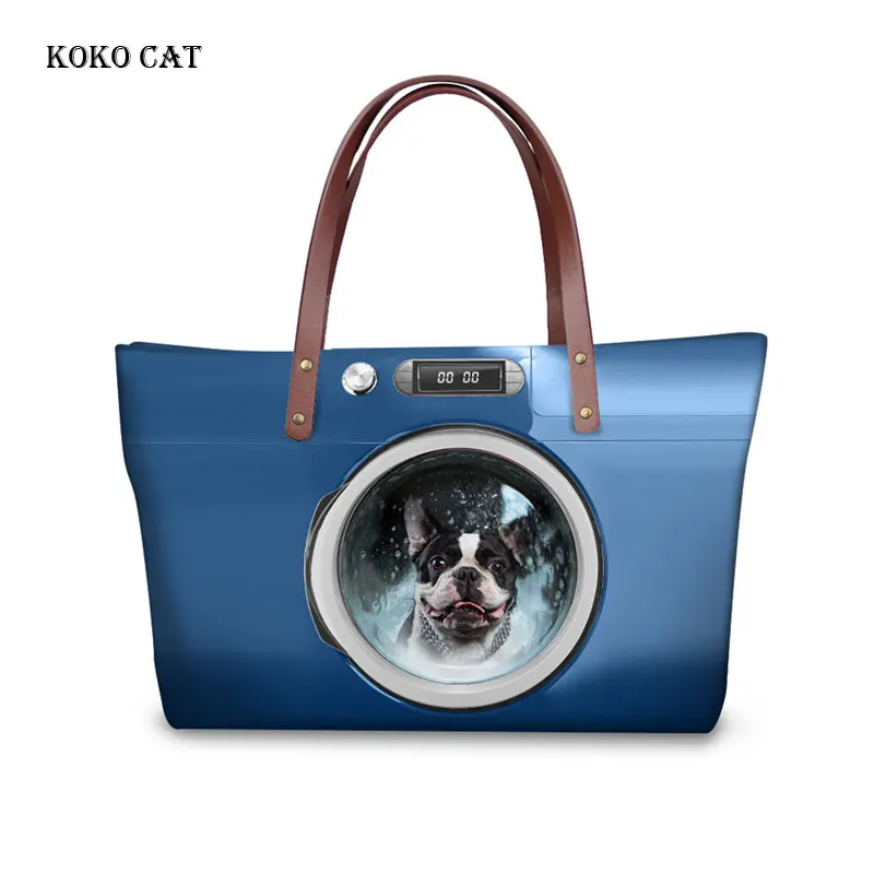 

Space Cat Dog Printing Women Handbag Fashion Shoulder Bag Casual Tote for Ladies Cute Animal Female Totes Feminina Mochila