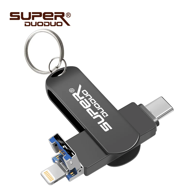 OTG USB флэш накопитель ios для iPhone XS MAX/XR/X/8 8 Гб 16 iOS 3 в 1 32 64 128 ГБ Usb флешка|USB