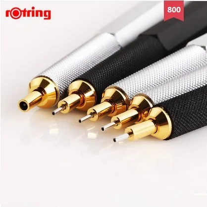 Механический карандаш Rotring 800 0,7 мм/0,5 мм металлический серебристый/черный держатель ручки автоматический карандаш ручка для рисования