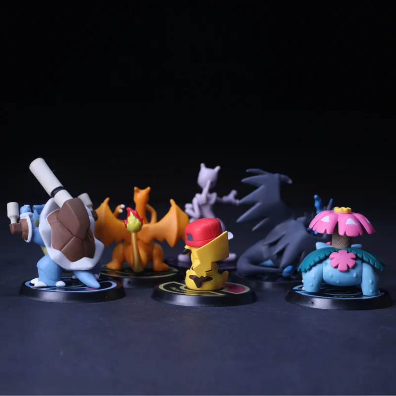 6 шт./компл. Pokeball Mewtwo Charizard Venusaur Blastoise аниме модель фигурки ПВХ игрушки f|pvc toy|figure
