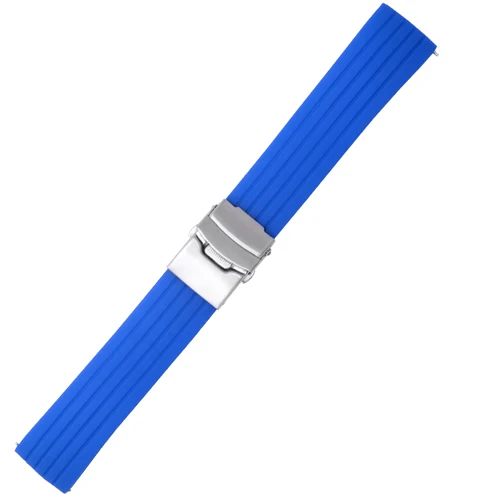 PEIYI ремешок для часов Ticwatch Цветной силиконовый сменный ремешок 20 мм/22 мм Ticwatch 1/2/E/Pro ремешок для часов Spark ремешок на запястье - Цвет ремешка: blue B