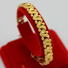 S в форме сердца Для женщин Модные украшения подарки роскошный желтый Gold Filled классический Дизайн Мода женский цепь браслет
