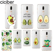 ciciber Cute Avocado Phone Case For Oneplus 7 Pro 6 5 T Soft TPU Back Cover Clear Coque for 1+7 Pro 1+ 6 1+5 T Fundas Shell Capa
