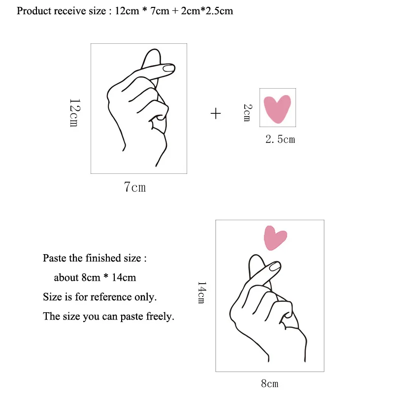 Фотообои с надписью Love Gesture|Наклейки на стену| |