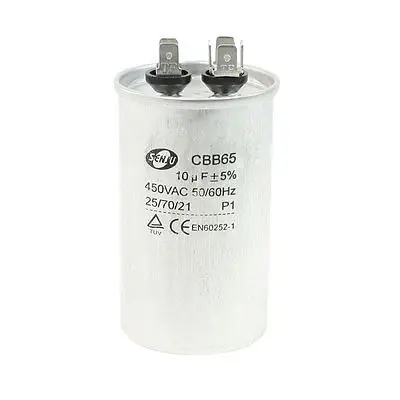 

AC450V 10uF Metallized Polypropylene Film Motor Run Capacitor CBB65