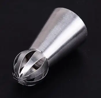 

Fashion Hot Bakeware Sphere Ball Shape Cream Stainless Steel Icing Piping Nozzles Pastry Tips Cupcake Buttercream Bake Tool