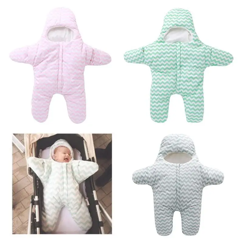 

2018 hot sale baby sleeping bag baby sleeping bag starfish winter warm newborn prams bed swaddle blanket wrap cartoon bedding