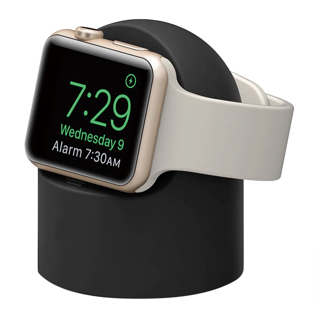 

Luxury Base For Apple Watch Holder Hand Free Cable Hole Charging Support Aluminum Bracket For iWatch Watch Dock Stand Holder
