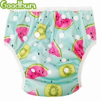 

Goodbum Baby Swim Diapers One Size Adjustable Washable Nappies Pool Pant Swim Waterproof Cloth Diaper Cover for baby 3 - 15kg