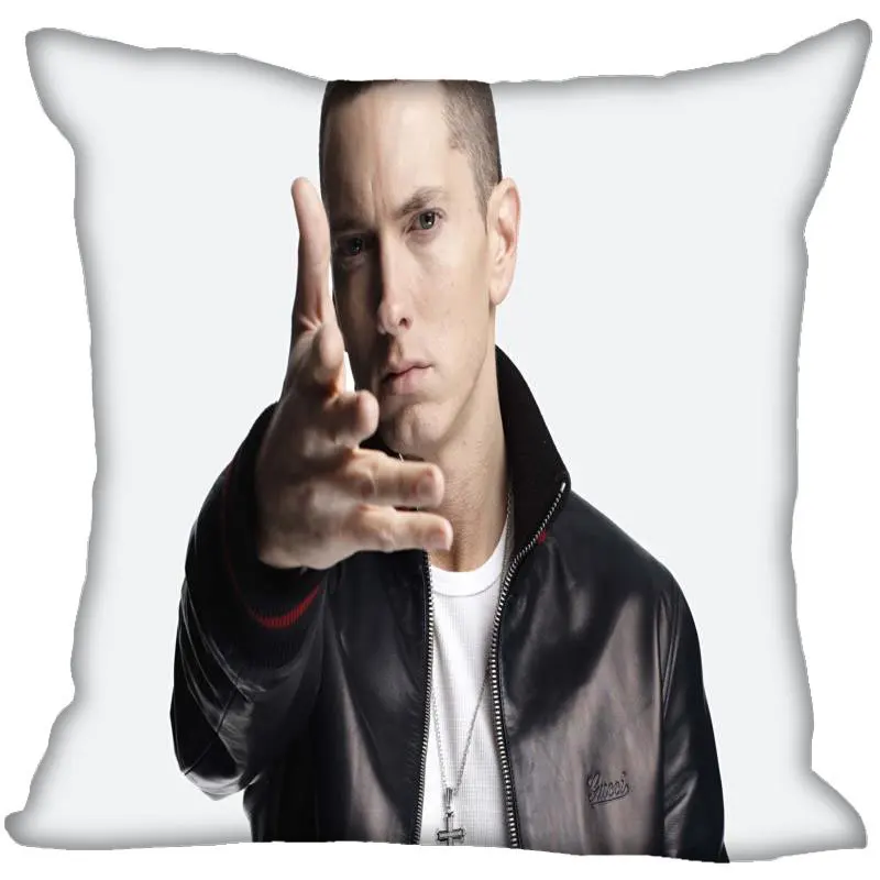 Новое поступление Eminem наволочка для спальни для дома или офиса, декоративные наволочки квадратная Подушка на молнии чехлы атласные мягкие не выцветают - Цвет: 3