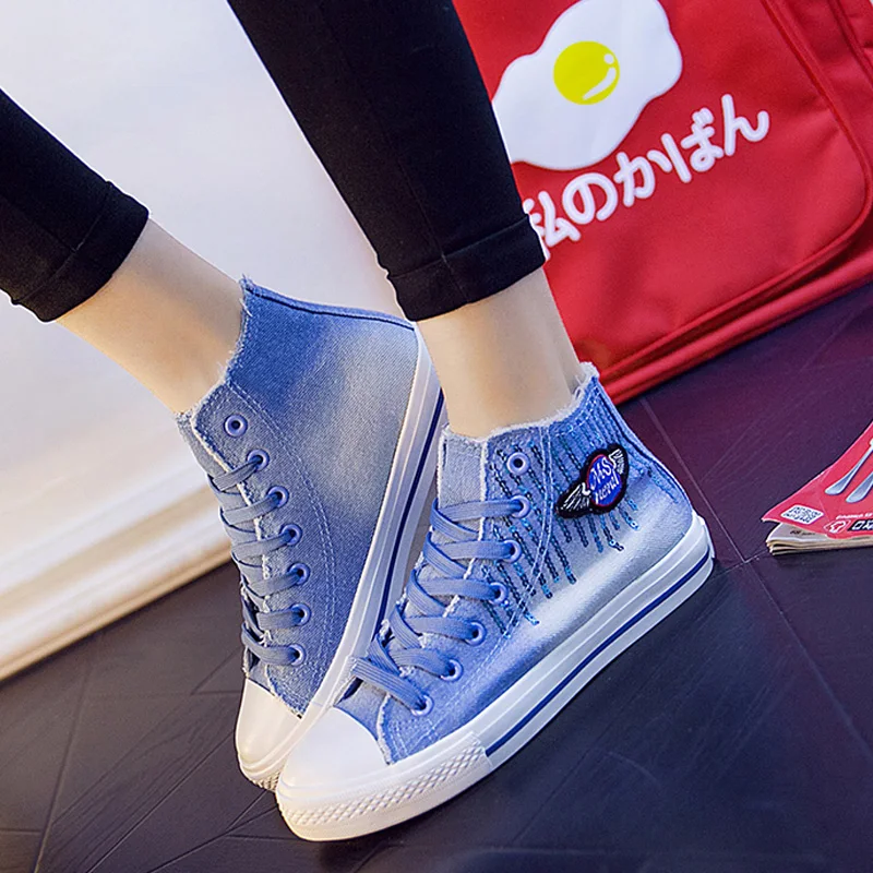 sneakers denim canvas shoes 