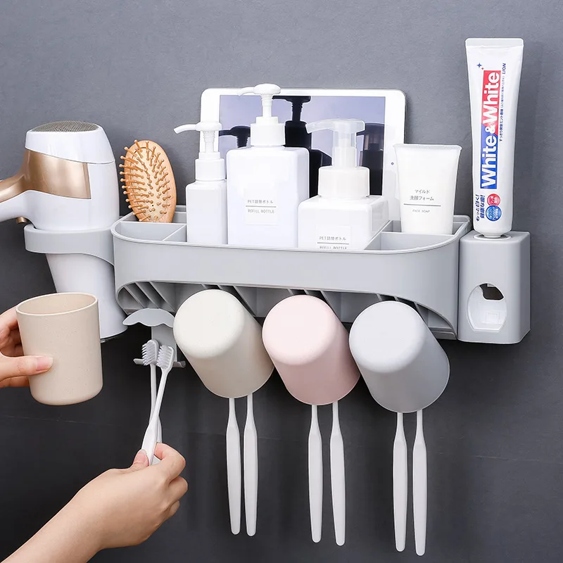 toothbrush and toothpaste organizer