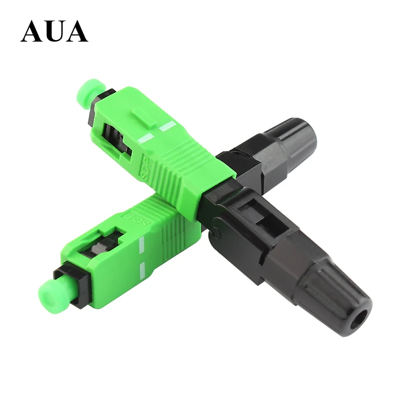 

100pcs / box FTTH SC APC single mode fiber optic SC APC fast connector SC APC FTTH Fiber Optic Fast connector Free shipping