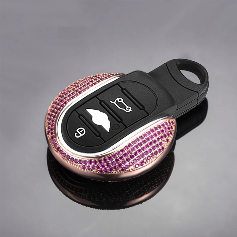 Подарок Высокое качество Роскошный ключ с бриллиантами чехол в виде ракушки для BMW Mini Cooper F56 F55 F54 F60 R55 R56 R59 R60 R61ONE S, Clubman(чехол для ключей - Название цвета: Color 4