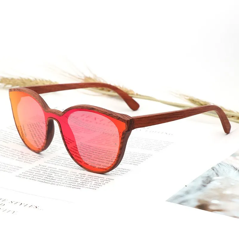 Design blue Fashion Sonnenbrille Red pink Farbe Siamese 2018 purple tea Neue Lens Lens Holz Lens Runde Green Objektiv black Lens Lens Uv400 Lens IwZxx5qt