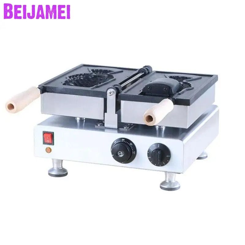 

BEIJAMEI High Efficiency Commercial Ice Cream Taiyaki Machine/110v 220v Electric Big Fish Shaped Cake Taiyaki Maker