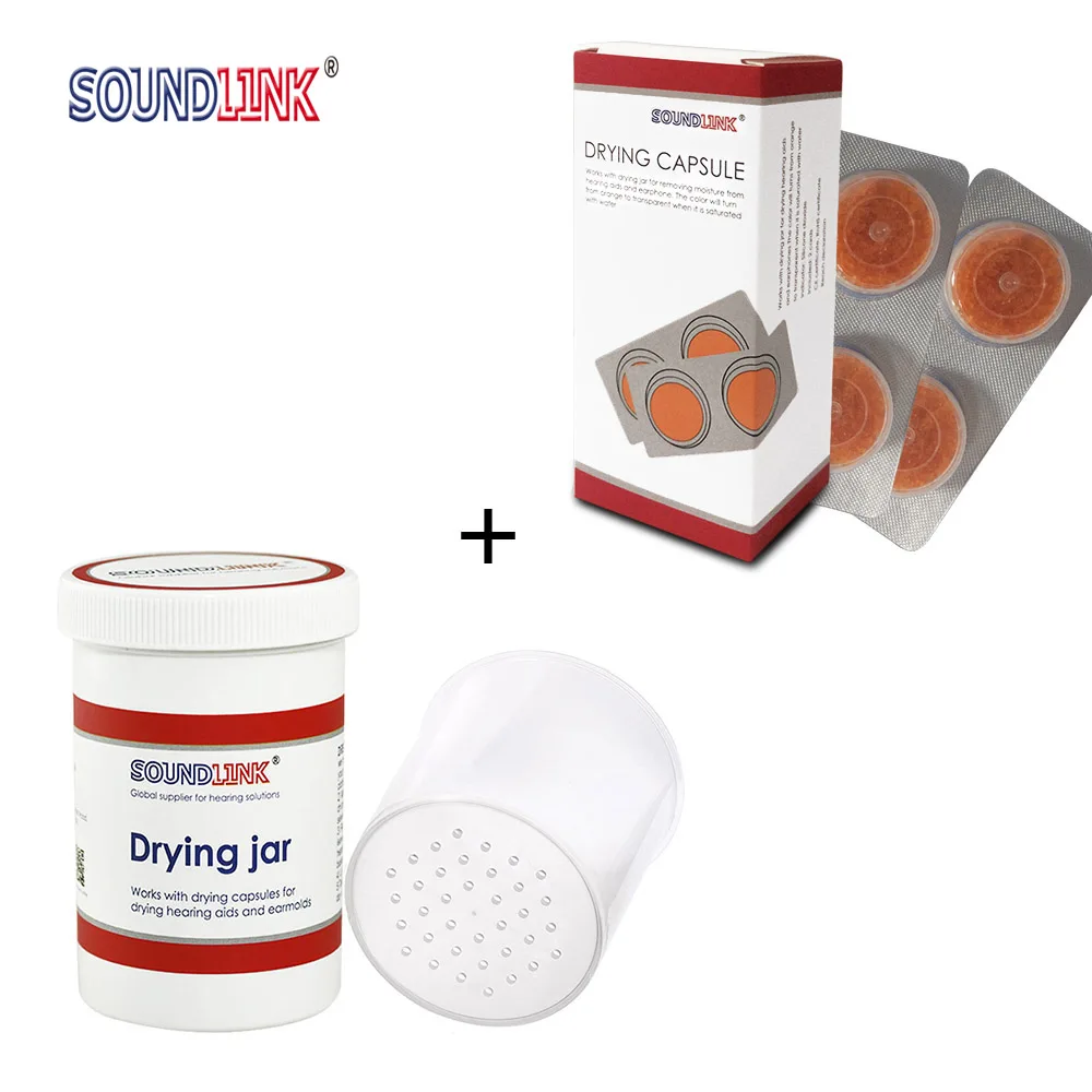 

Hearing Aid Drying Kit Drying Jar Drying Capsule Dehumidifier Dryer