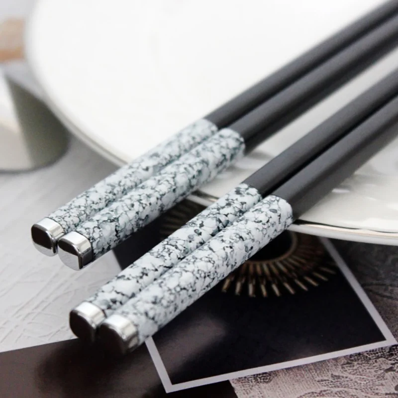 Buy Alloy black chop sticks Household sushi Chopsticks