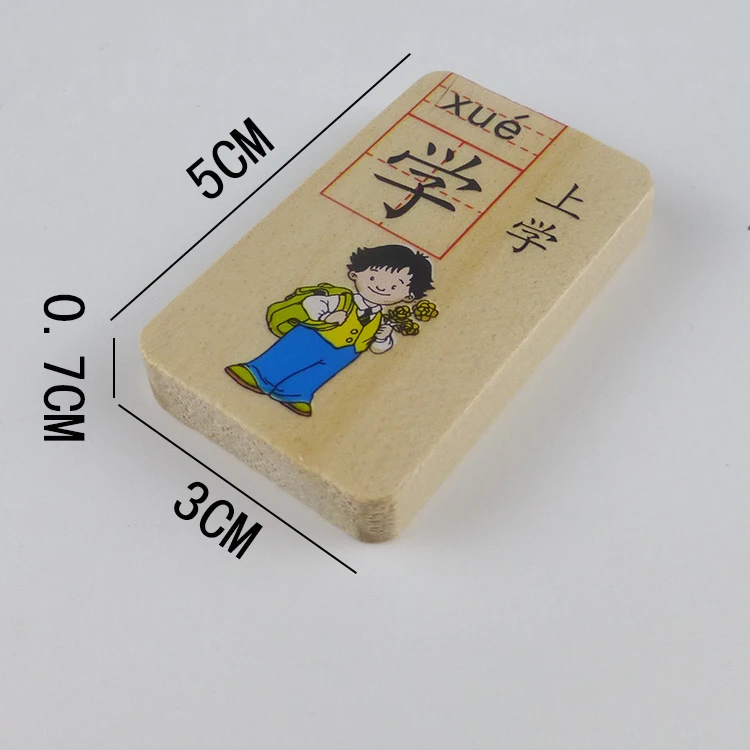 100 шт./компл. деревянные карточки с китайскими иероглифами pinyin используемые в