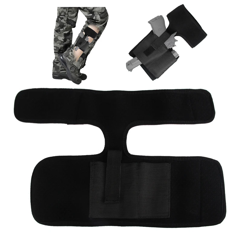 Concealed Ankle Leg Holster Foot Folding Stealth Gun Holster Breathable for Glock 17 19 22 23 Ruger Lcp Sig 9mm Gun Pistol RL31-0028 (13)