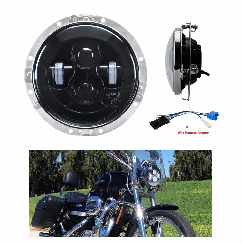 Buy 7Inch for Harley Moto Led Headlight Round LED