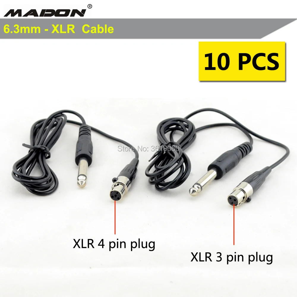 

Free shipping ,10 pcs whole sales , shuretype 6.3-XLR 3pin and 4 pin cable