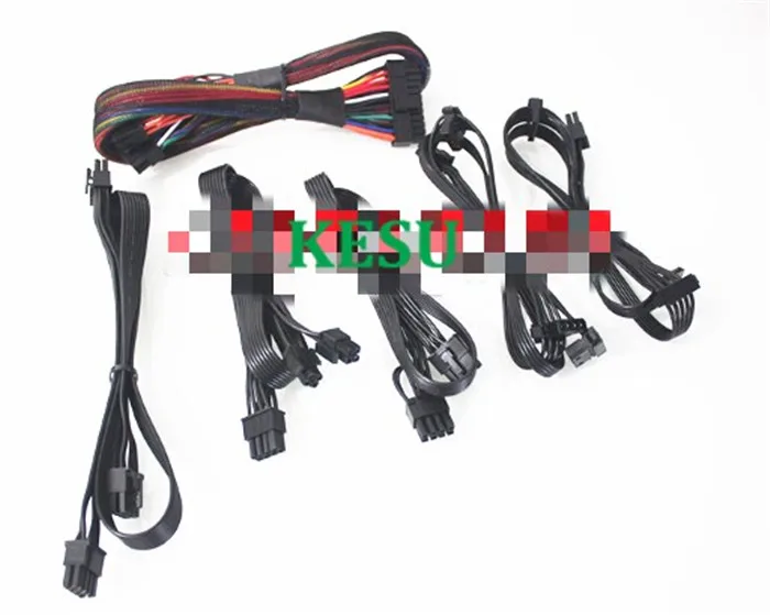 ATX 24pin/PCI-E Dual 8pin (6 + 2)/CPU 8pin/SATA 15pin/IDE 4pin модульный кабель питания для сезонных X1050 P1000