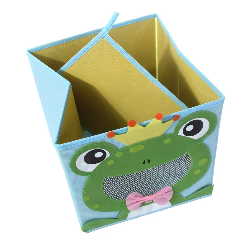Мультфильм складной нетканый матерчатый ящик для хранения стальной шкафчик для хранения детских игрушек bin отделения для домашнего хранения организационное Хранение корзина