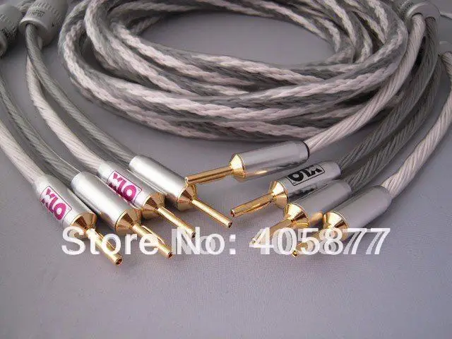 

viborg audio HTP12 Speaker Cable with banana plug Single Bi-wire speaker cable 2.5M