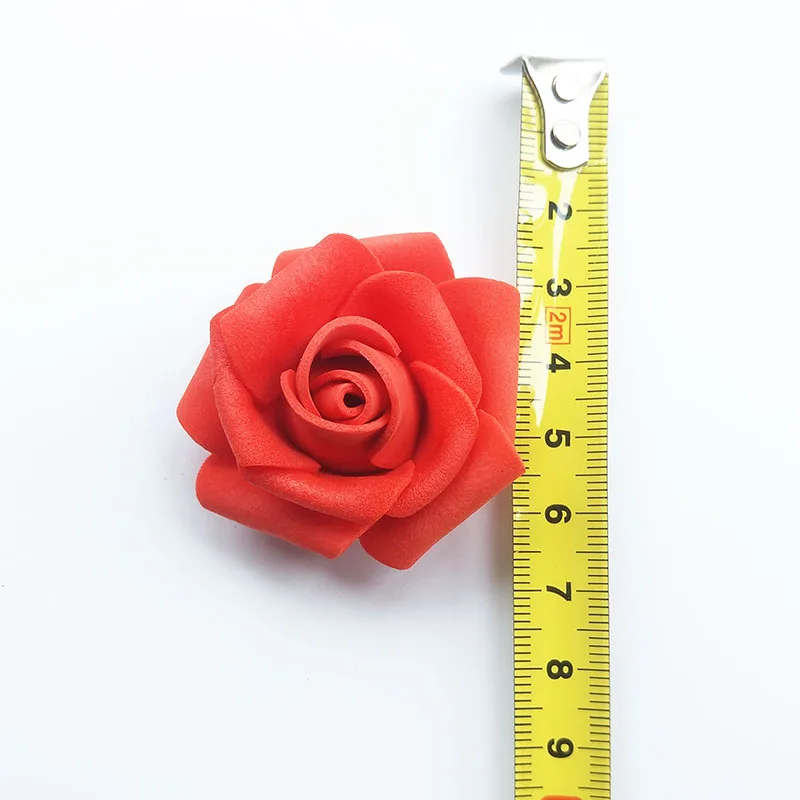 200 pcs/ bag Artificial Flowers rose bear flowers head 4 cm rose flower head foam flower