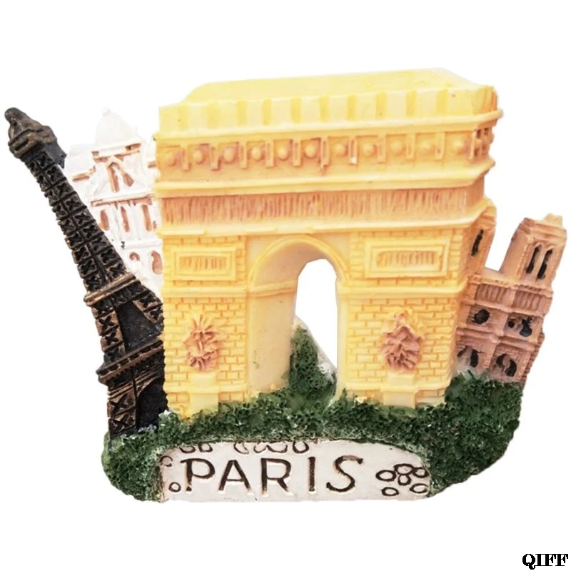3D смолы магнит на холодильник Парижская Башня Подарок-сувенир для туриста холодильник магнитные наклейки стикеры DIY Украшение дома Jun14