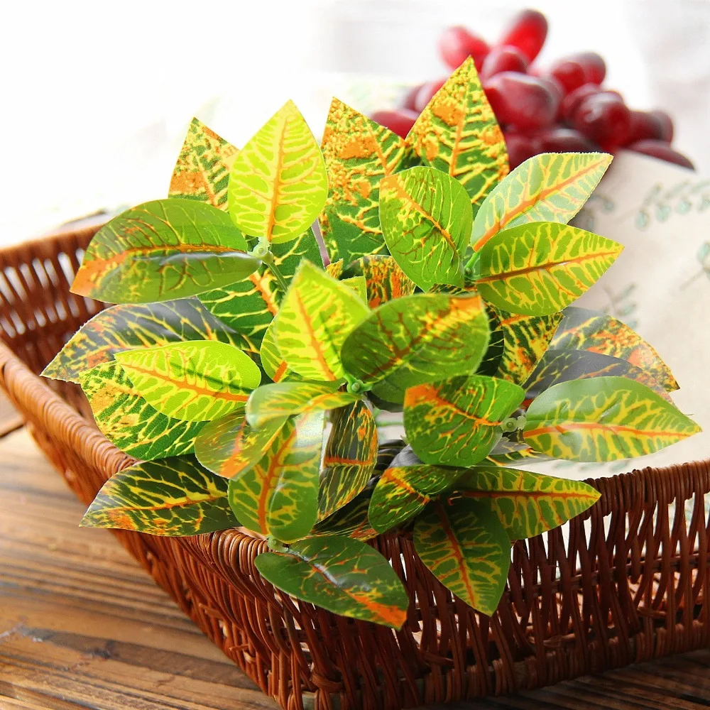 Buy 1 Pcs Artificial Green Radish Leaves Imitation