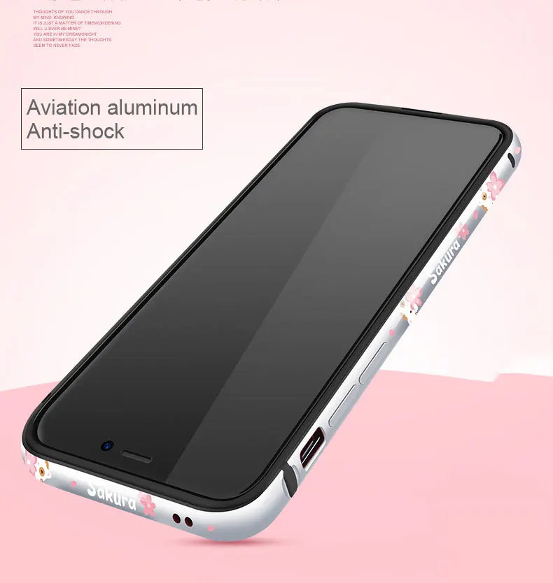 LOFTER ударопрочный каучук Алюминиевый металлический бампер чехол для iPhone XS Max XS цветочный мультфильм Роскошный Жесткий металлический каркас чехол