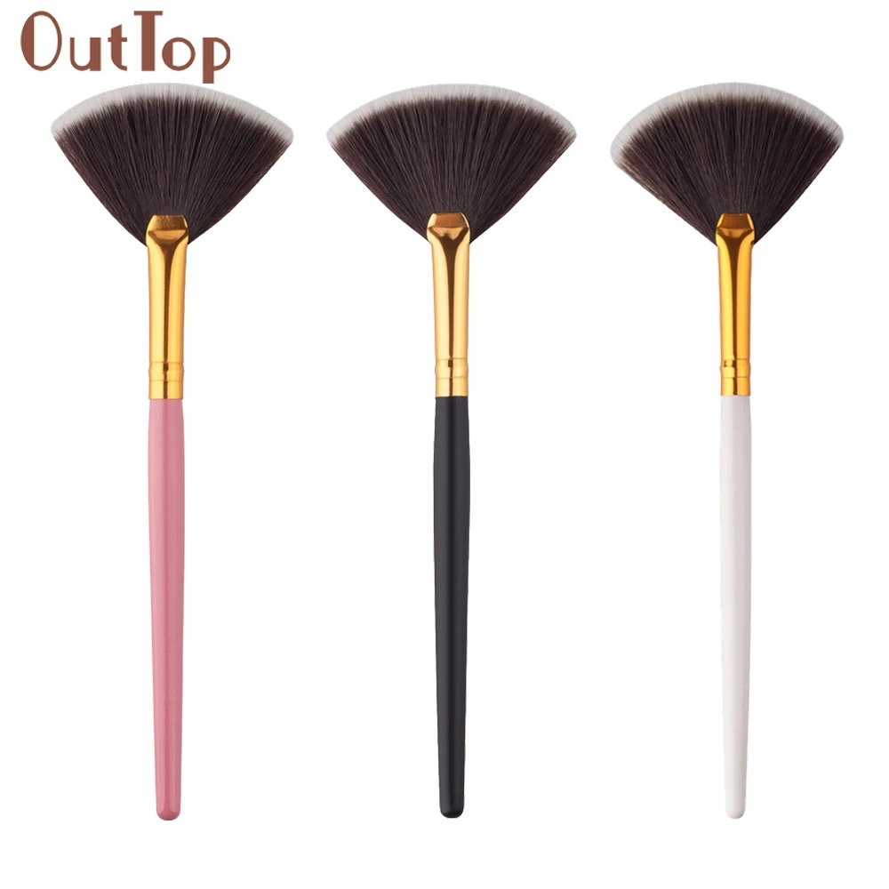 

pincel maquiagem GRACEFUL 1Pc Fan Makeup Brushes Portable Slim Professional Blush Foundation Make up Brush pincel maquiagem
