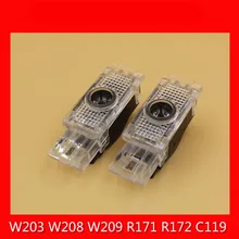 car 3d LED logo door light ghost shadow bulb laser projetor light for benz W203 W208 W209 R171 R172 C119