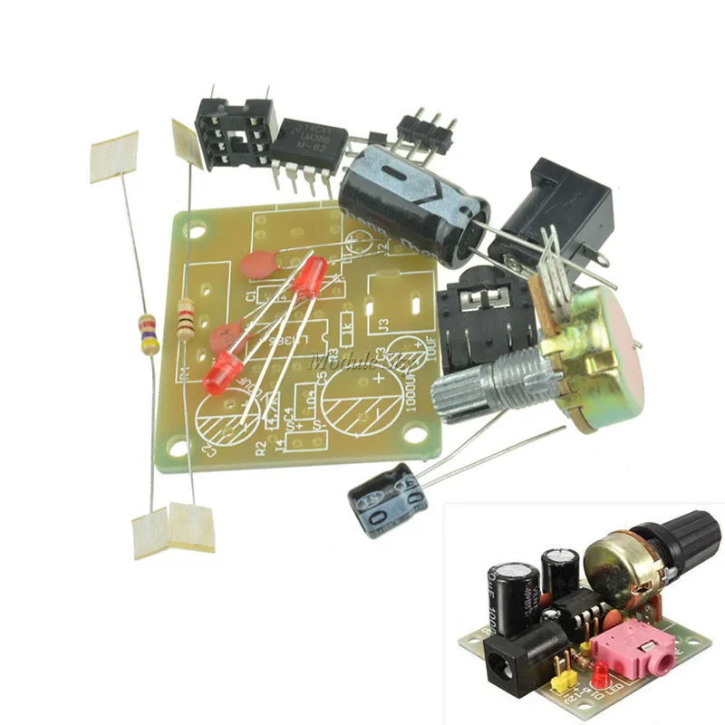 LM386 Super MINI Amplifier Board 3V 12V DIY Kit M57in Operational Amplifier Chips from Consumer