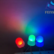 50 шт./лот 8 мм/F8 4Pin красный зеленый синий RGB светодиодный рассеянный общий анод/катод Rgb светодиодный многоцветный трехцветный круглый светодиод