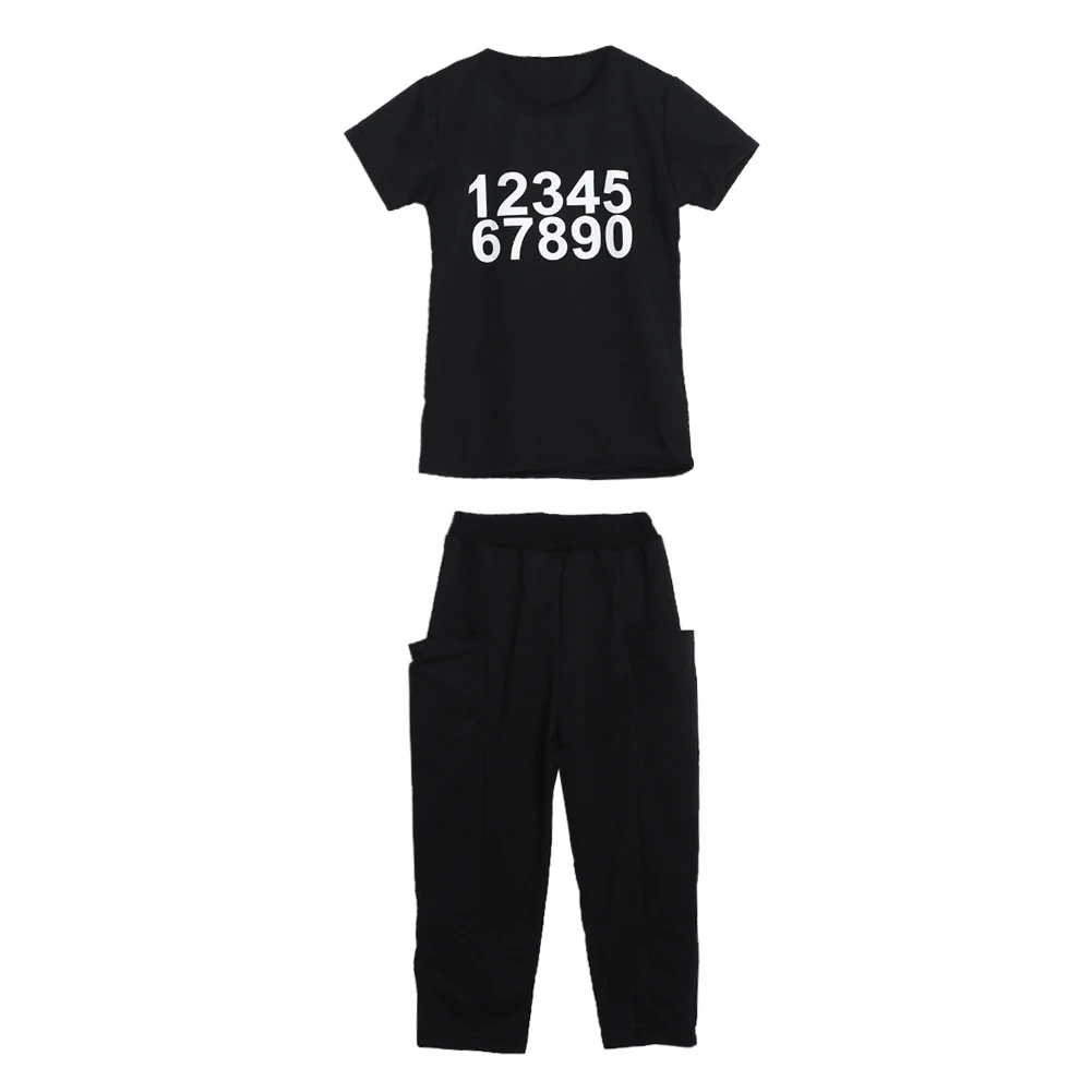 

Children's Clothing Sets Toddler Kids Boys Girls Number Print Short Sleeve Cotton T-shirt Tops Pants Outfit 1 to 6 Years FCI#