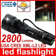 Высококачественный фонарь C8 светодиодный светильник-вспышка 2800 люменов фонарь a Led XM L2 фонарь светильник для кемпинга светильник-вспышка лампе фонарь e